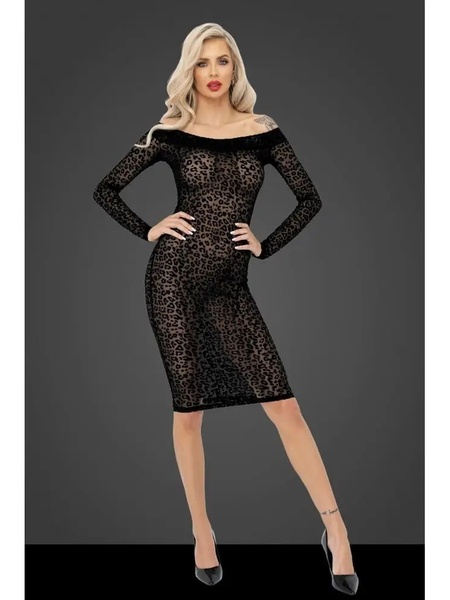 Сексуальна сукня з леопардовим принтом F284 Noir Handmade, розмір L 10819/F284 L фото