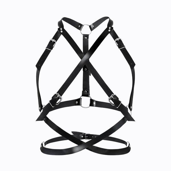 Портупея жіноча Art of Sex - Agnessa Leather harness, Чорний XS-M SO8398 фото