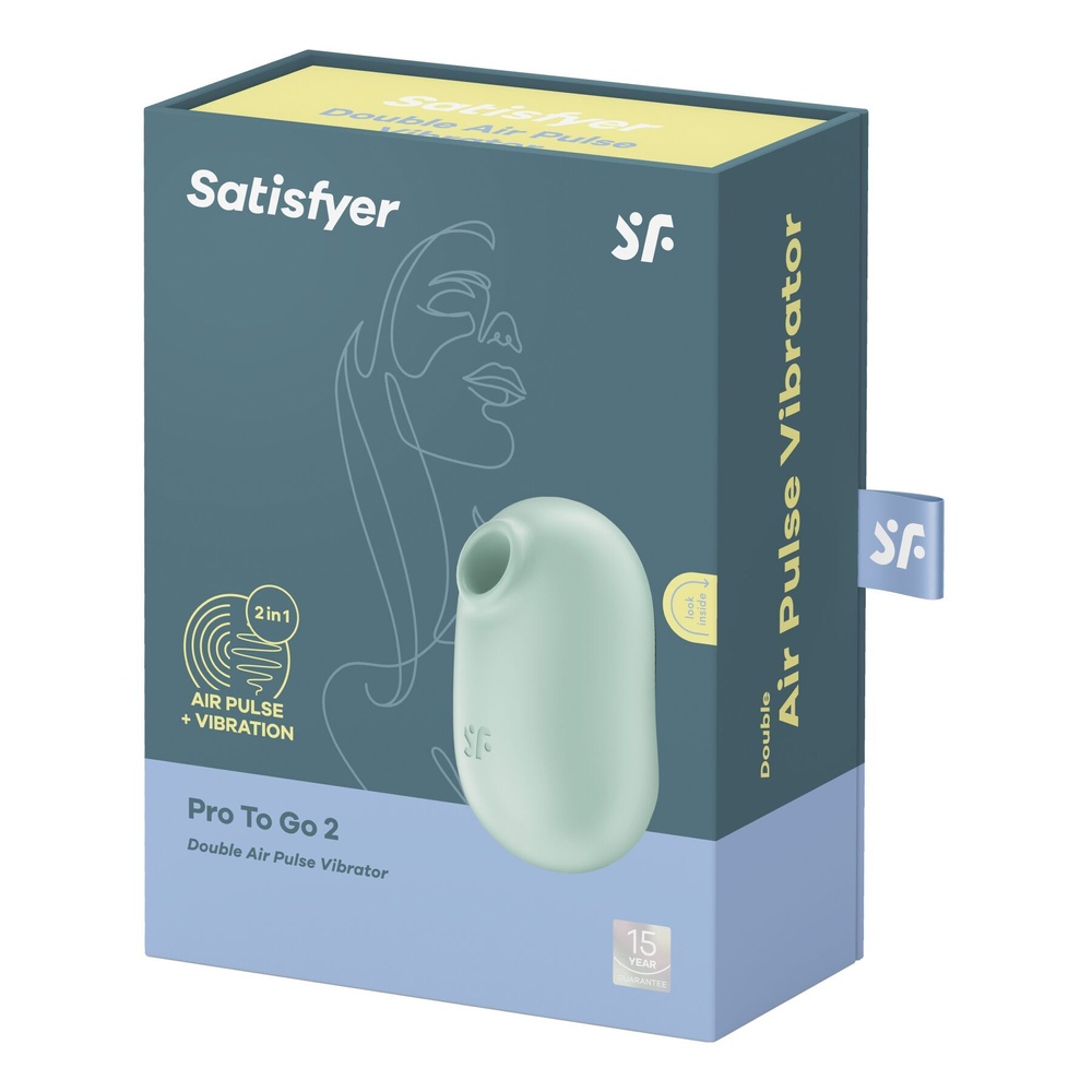 Вакуумний стимулятор Satisfyer Pro To Go 2 Mint (м'ята упаковка) SO7795-R фото