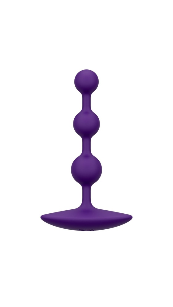 Анальне намисто Romp Amp Dark Purple, силікон, макс. діаметр 2,6 см SO8736 фото