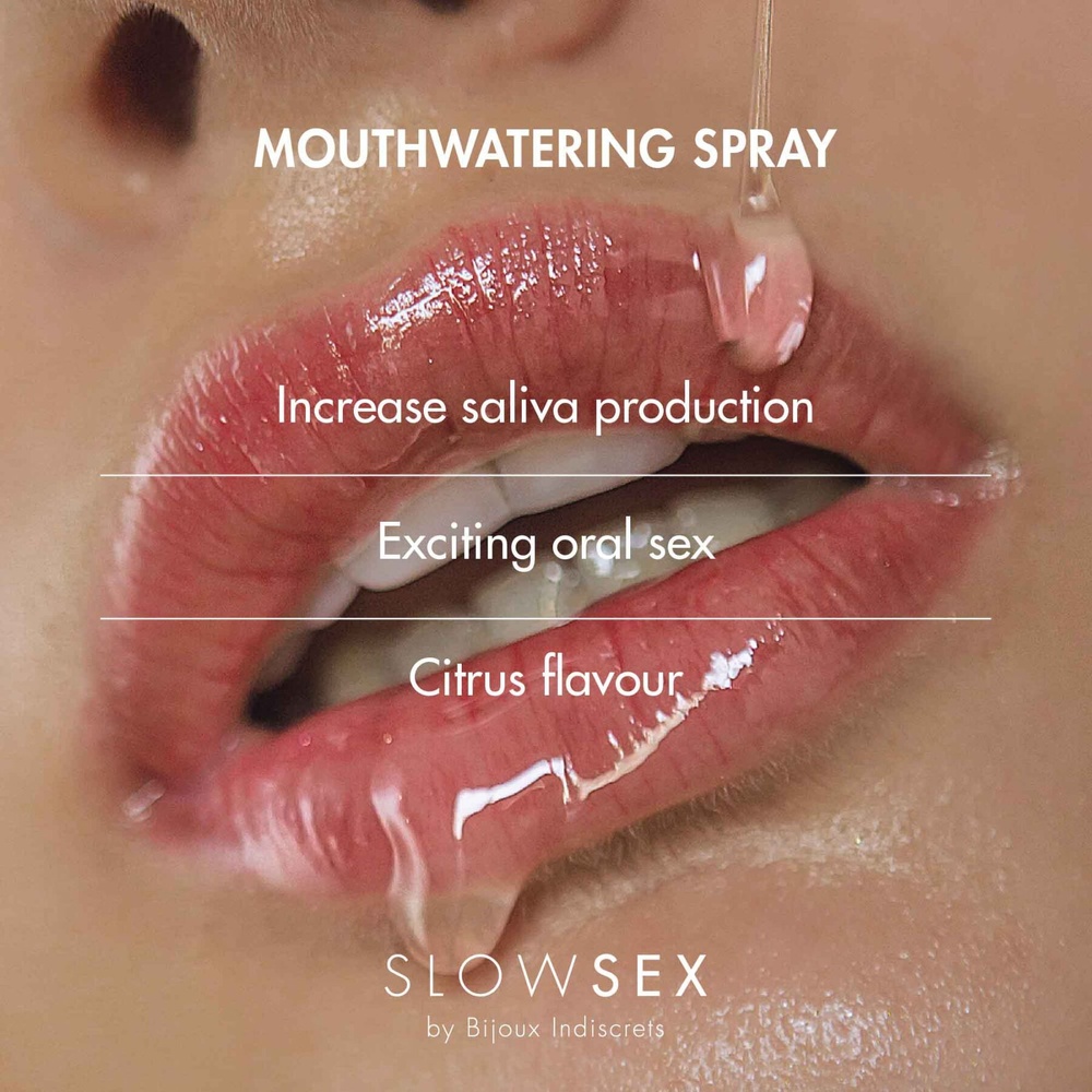 Спрей для посилення слиновиділення Bijoux Indiscrets Slow Sex Mouthwatering spray (м'ята упаковка) SO5908-R фото