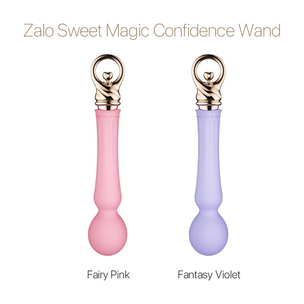 Вібромасажер з підігрівом Zalo Sweet Magic - Confidence Wand Fairy Pink SO6676 фото
