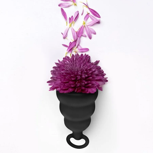 Gvibe Gcup Black силіконова менструальна чаша із захистом від протікання, 5 мл (чорний) FT10592 фото