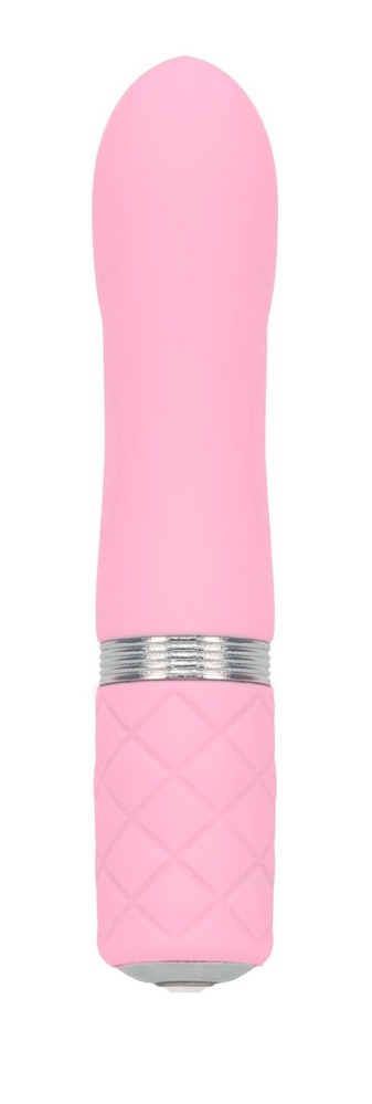 Розкішний вібратор PILLOW TALK - Flirty Pink з кристалом Сваровські, гнучка голівка SO2725 фото