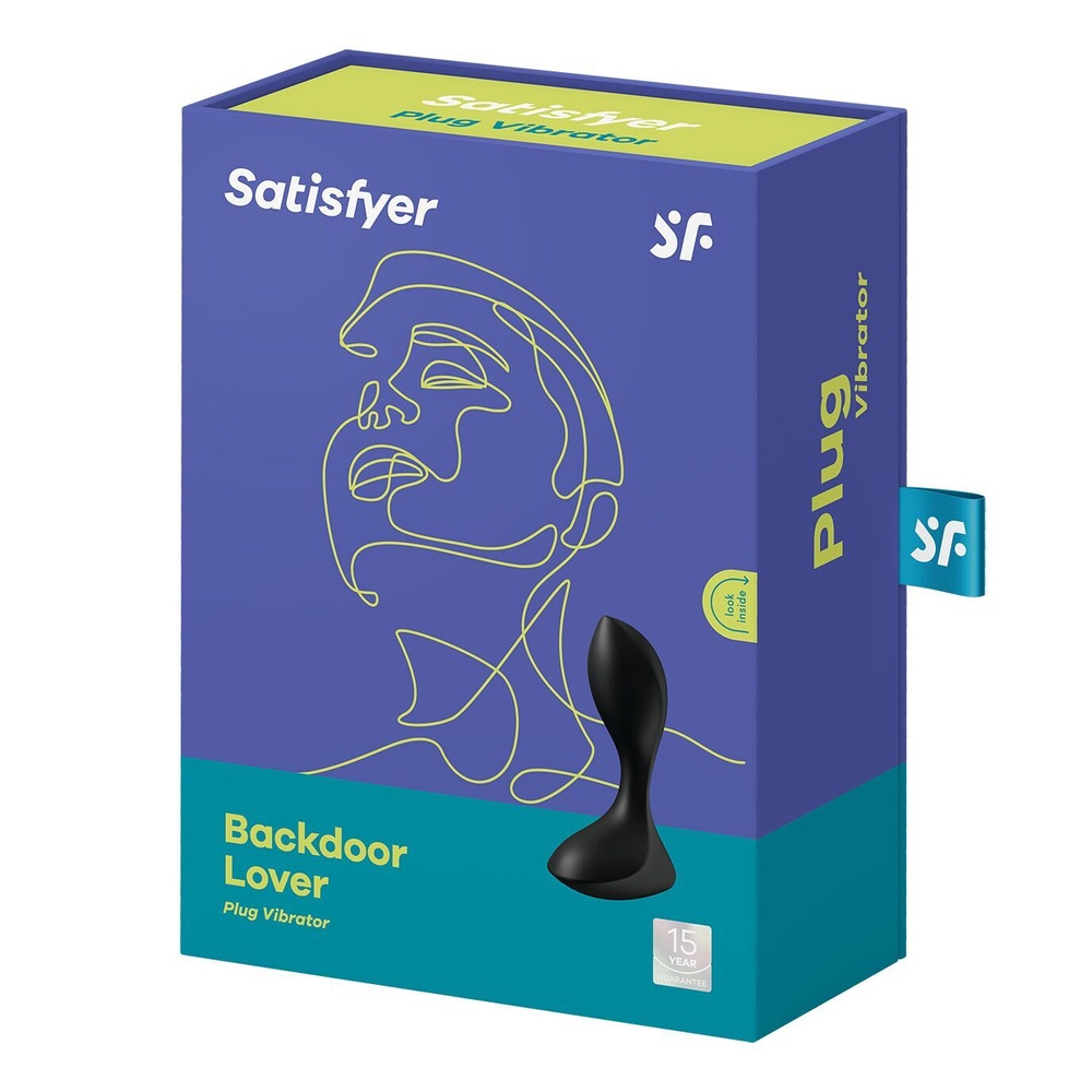 Анальна вібропробка Satisfyer Backdoor Lover Black (м'ята упаковка) SO5440-R фото