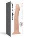 Насадка для страпона Strap-On-Me Dual Density Dildo Flesh L, діаметр 3,7см, двошарова, гнучка SO2355 фото 4