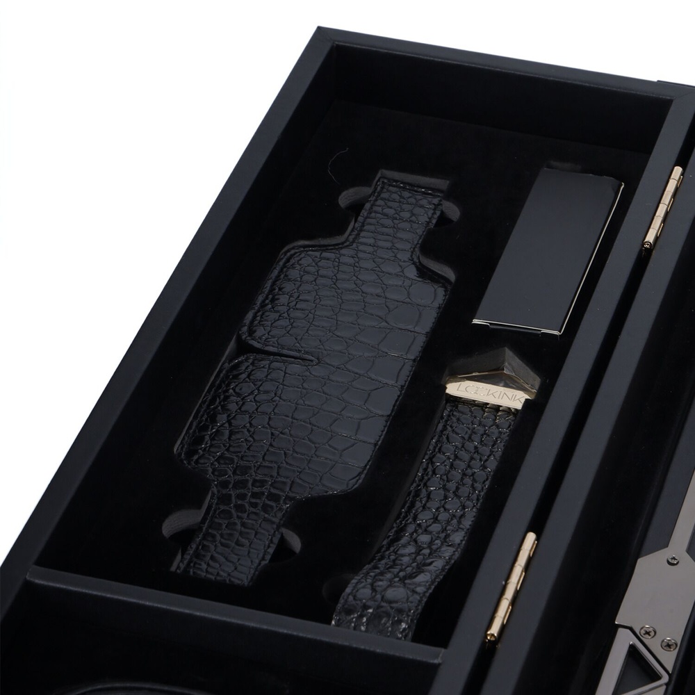 БДСМ-набор LOCKINK All-in-1 BDSM Play Kit - Crocodile Leather SX0819 фото