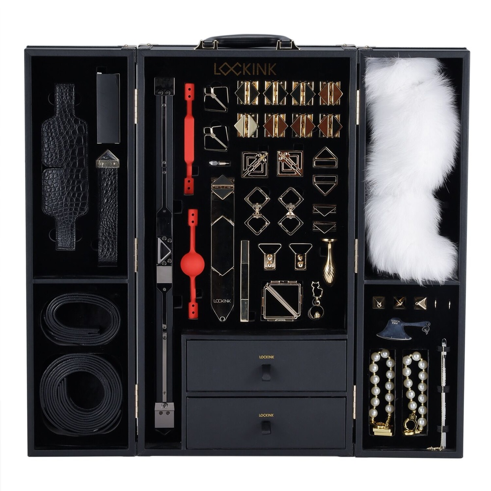 БДСМ-набір LOCKINK All-in-1 BDSM Play Kit - Crocodile Leather SX0819 фото