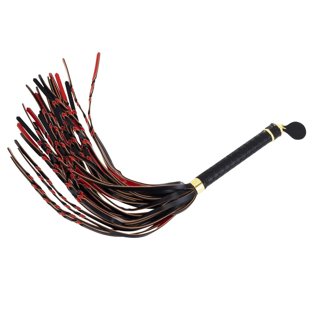 Флоггер LOCKINK SEVANDA Red & Black Braided Tail Flogger SX0876 фото