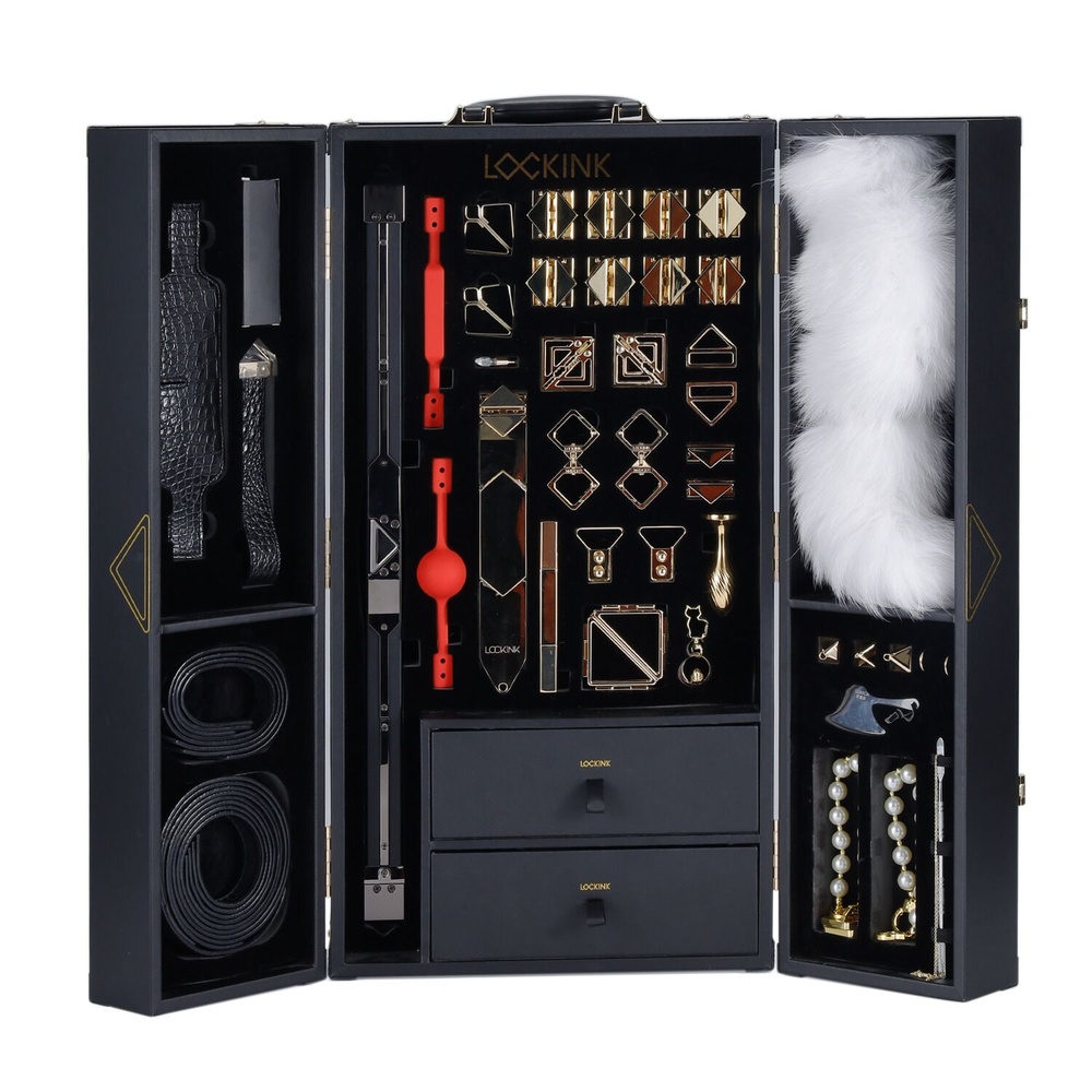 БДСМ-набір LOCKINK All-in-1 BDSM Play Kit - Crocodile Leather SX0819 фото