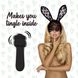 Мини-вибратор FeelzToys Mister Bunny Black с двумя насадками SO4438 фото 3