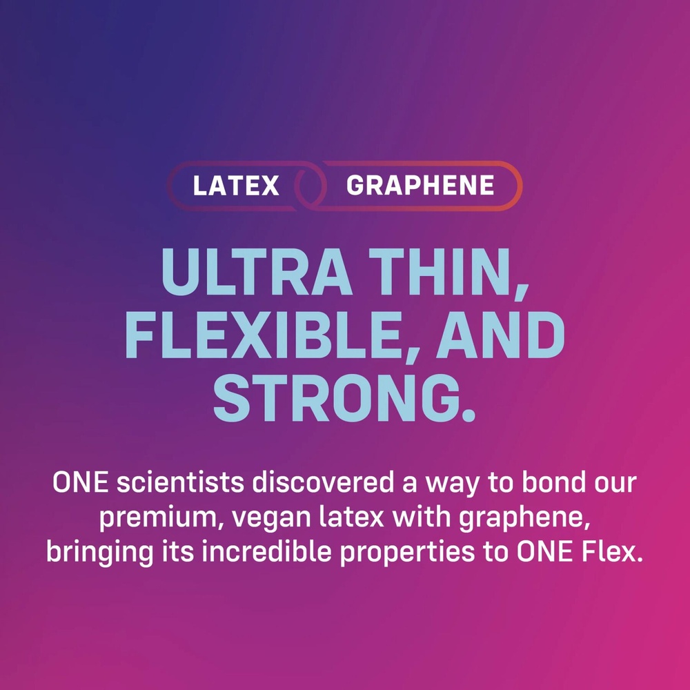 Презервативы ONE Flex Graphene Condom 3 шт, картонная коробка SX0783 фото