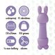 Мини-вибратор FeelzToys Mister Bunny Purple с двумя насадками SO4439 фото 5