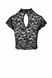 Топ Noir Handmade F303 Essence lace top with high collar - S SX0255 фото 5