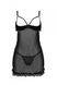 Еротичний пеньюар Passion MARINA CHEMISE, S/M, black SO9724 фото 3