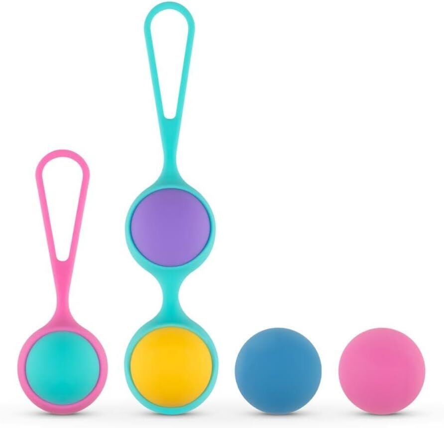 Набор вагинальных шариков PMV20: Vita – Kegel Ball Set, масса 40, 50, 60 г, два держателя SO8896 фото