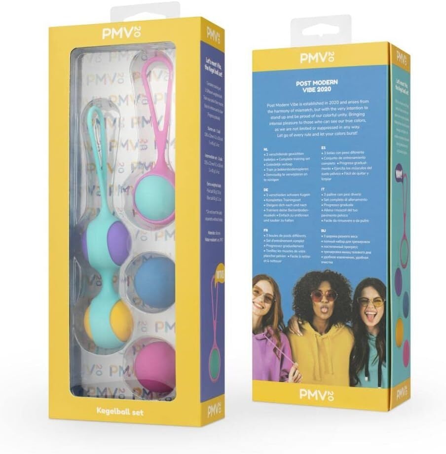 Набор вагинальных шариков PMV20: Vita – Kegel Ball Set, масса 40, 50, 60 г, два держателя SO8896 фото