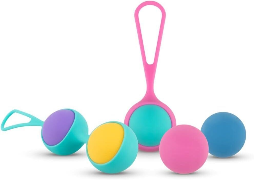 Набір вагінальних кульок PMV20: Vita – Kegel Ball Set, маса 40, 50, 60 г, два тримачі SO8896 фото