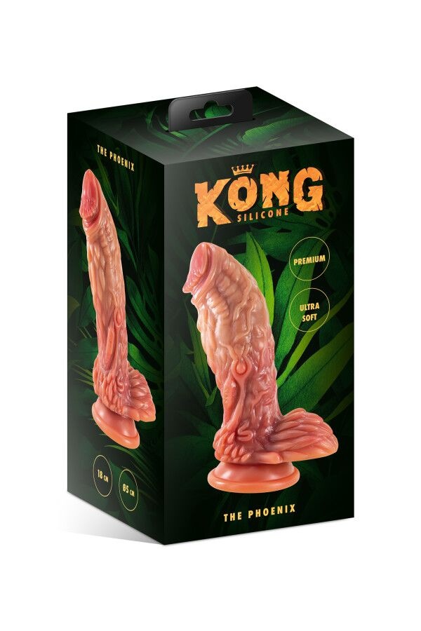 Фэнтезийный фаллоимитатор Kong Silicone The Phoenix SO9939 фото