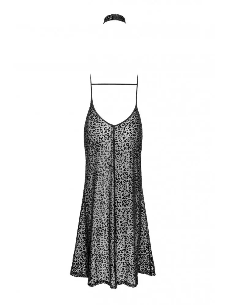 Сексуальна довга леопардова сукня Noir Handmade F288 Noir Dress long - black - S NR11038 фото