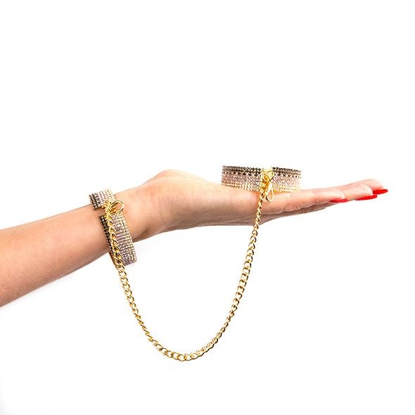 Лакшері наручники-браслети з кристалами Rianne S: Diamond Cuffs, подарункове паковання SO3873 фото