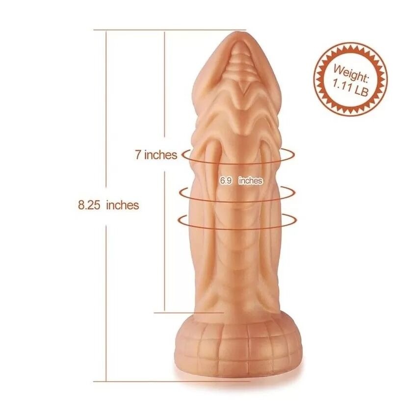 Силиконовый дилдо Hismith Slightly Curved Silicone Dildo Monster Series SO9960 фото