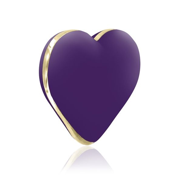 Вібратор-сердечко Rianne S: Heart Vibe Purple, 10 режимів, медичний силікон, подарункове паковання SO3876 фото