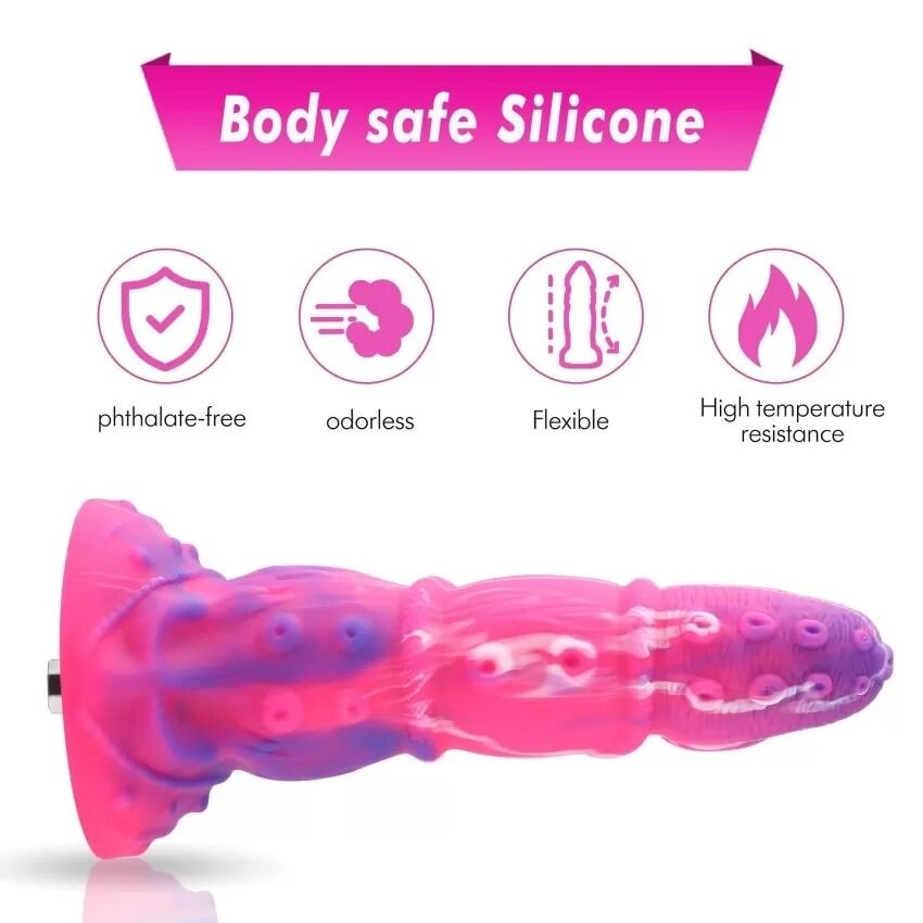 Силиконовый дилдо Hismith Silicone Tentacle Dildo Monster Series SO9964 фото