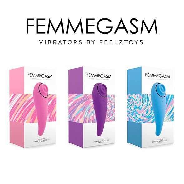 Пульсатор для клитора плюс вибратор FeelzToys - FemmeGasm Tapping & Tickling Vibrator Pink SO4579 фото