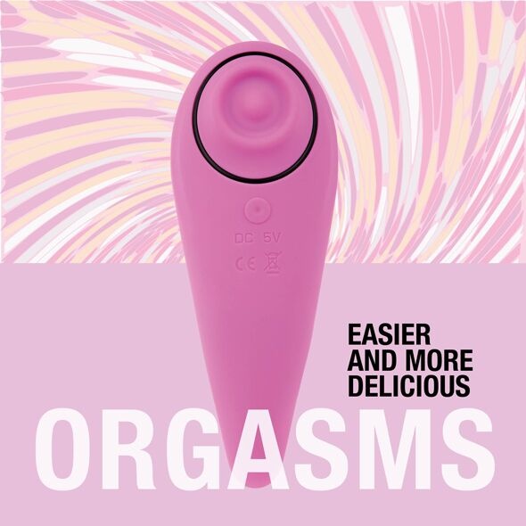 Пульсатор для клитора плюс вибратор FeelzToys - FemmeGasm Tapping & Tickling Vibrator Pink SO4579 фото