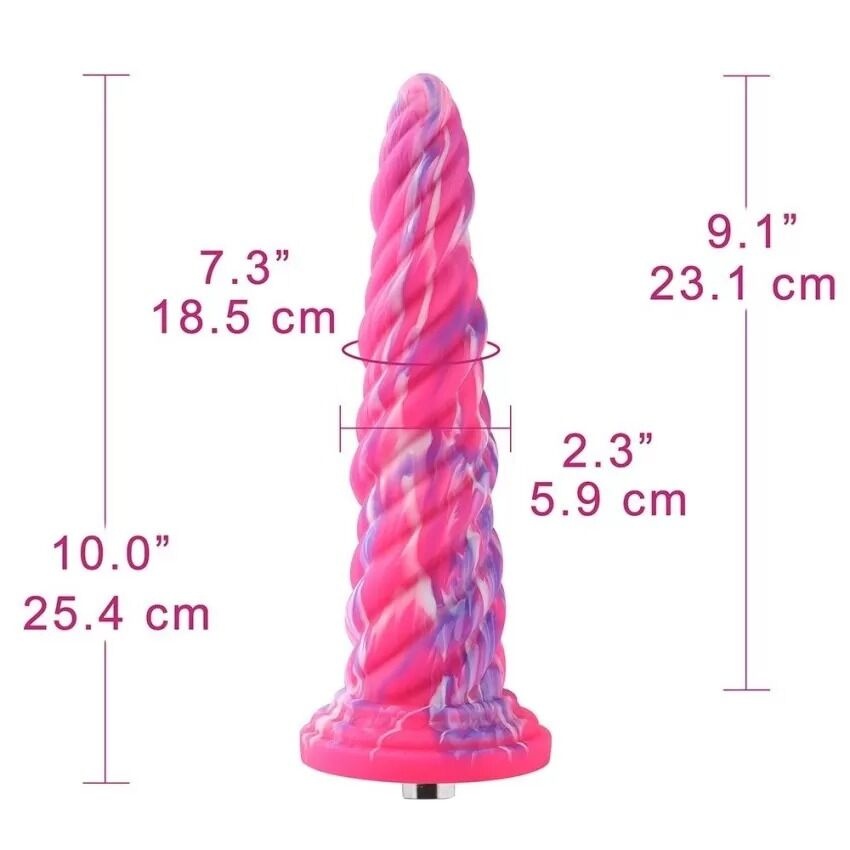 Силиконовый дилдо Hismith Awl Shape Silicone Dildo Monster Series SO9965 фото