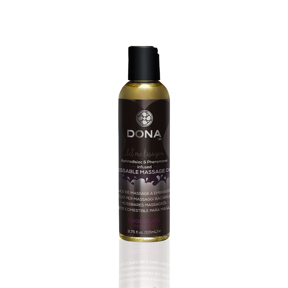 Масажна олія DONA Kissable Massage Oil Chocolate Mousse (110 мл) можна для оральних пестощів SO1535 фото