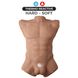 Торс с фаллоимитатором на присоске SilexD Apollo L Male Torso Caramel SX0814 фото 2