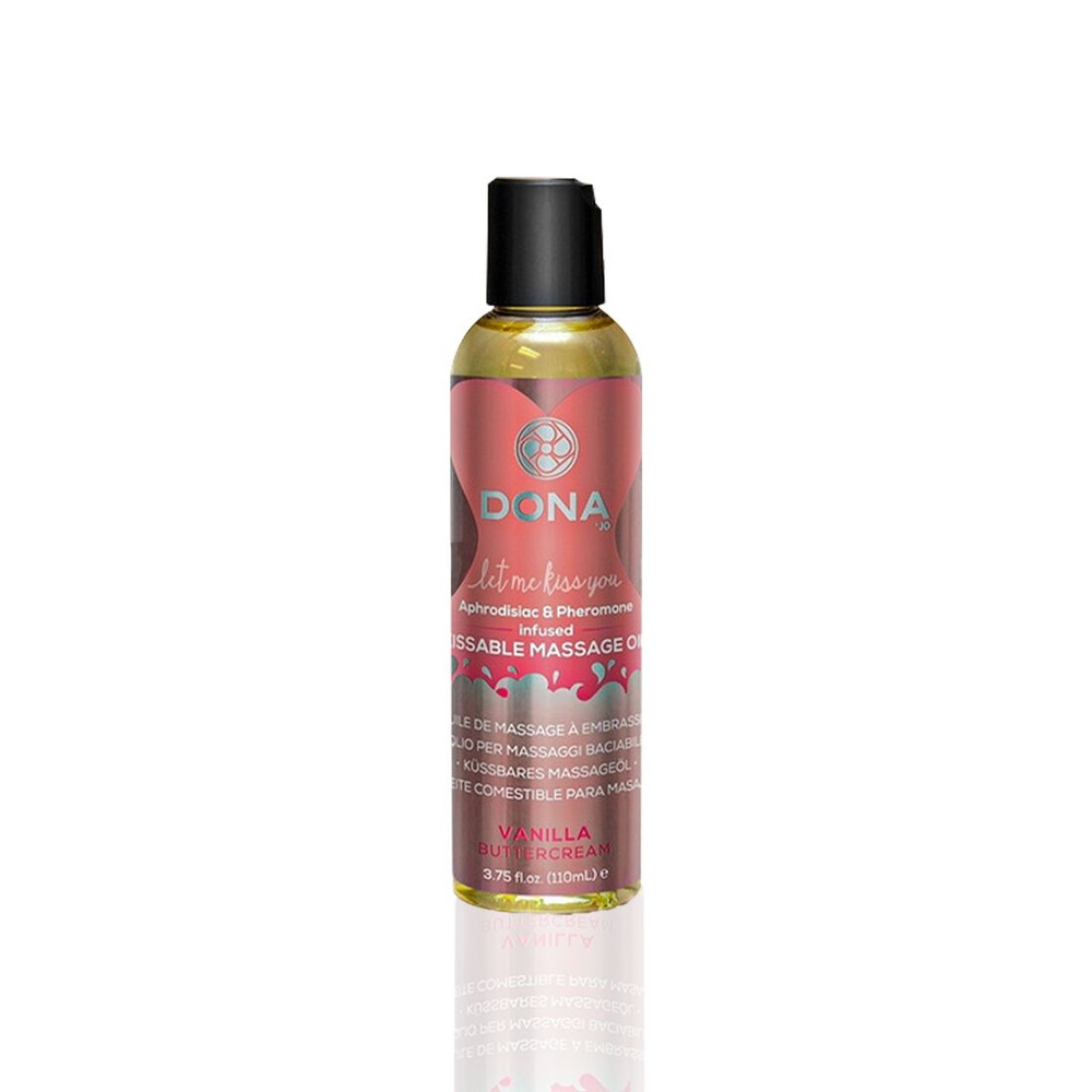 Массажное масло DONA Kissable Massage Oil Vanilla Buttercream (110 мл) можно для оральных ласк SO1536 фото