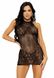 Сукня-сітка зі стразами Leg Avenue Rhinestone halter mini dress Black, відкрита спина, one size SO7882 фото 1