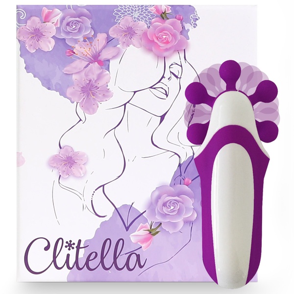 Стимулятор з імітацією оральних пестощів FeelzToys - Clitella Oral Clitoral Stimulator Purple SO5066 фото