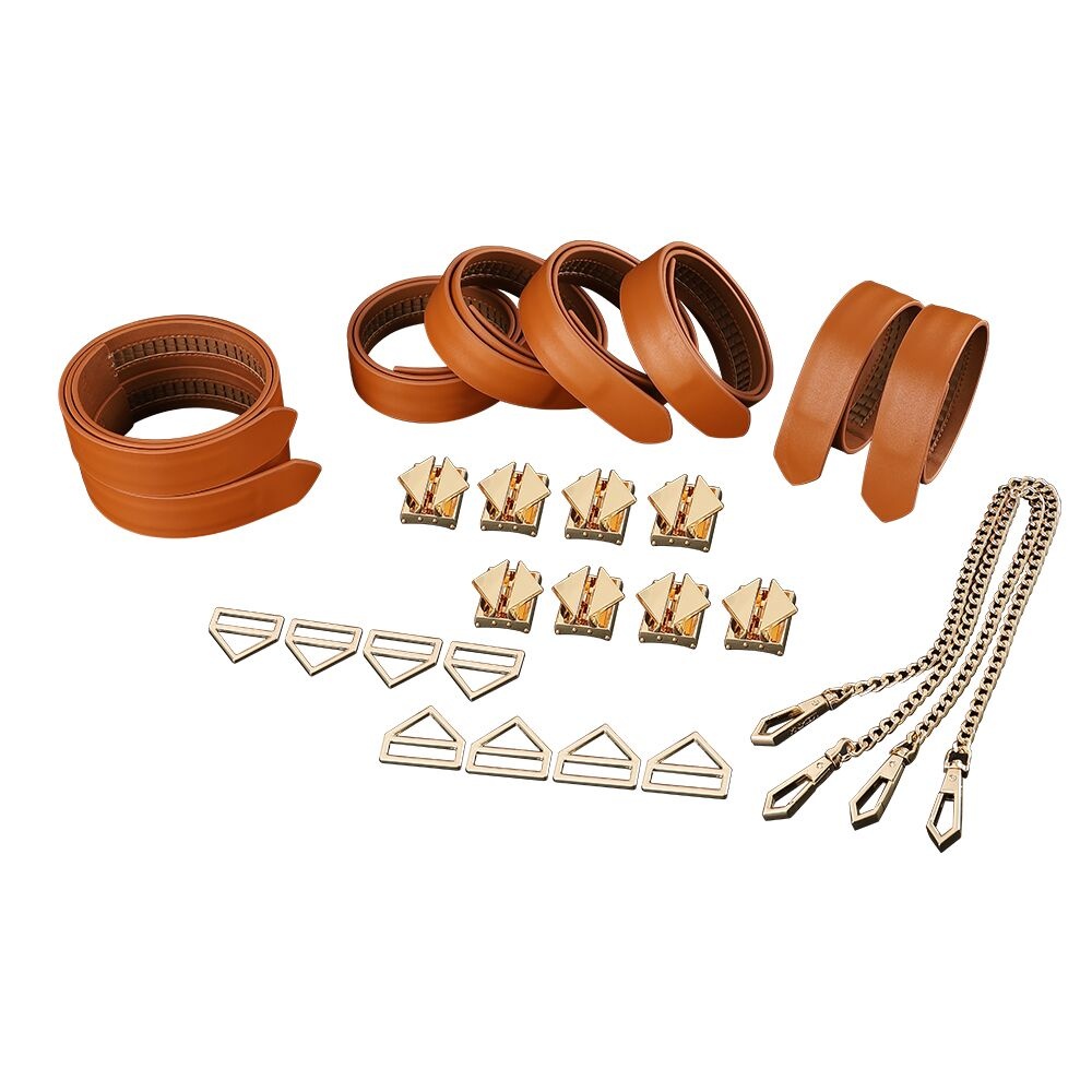 Набір із 8 ременів для зв'язування LOCKINK 8-Bondage-Straps Restraint Set - Brown SX0834 фото