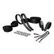 Набір із 8 ременів для зв'язування LOCKINK 8-Bondage-Straps Restraint Set - Black SX0835 фото 1