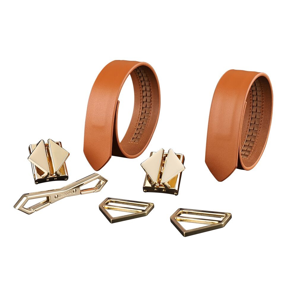 Наручники LOCKINK Wristcuffs/Anklecuffs Brown Set SX0836 фото