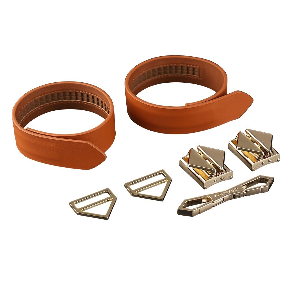 Наручники LOCKINK Wristcuffs/Anklecuffs Brown Set SX0836 фото