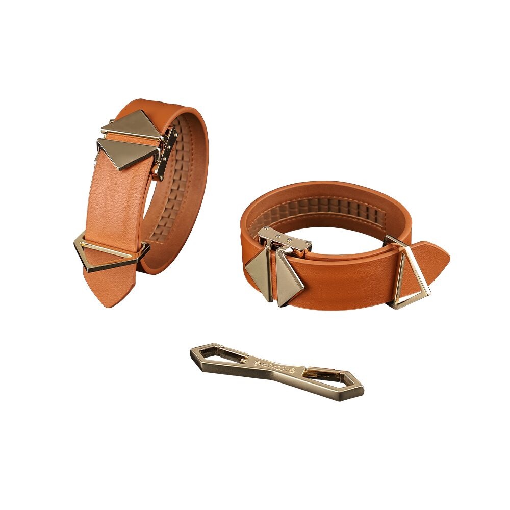 Наручники LOCKINK Wristcuffs/Anklecuffs Brown Set SX0836 фото