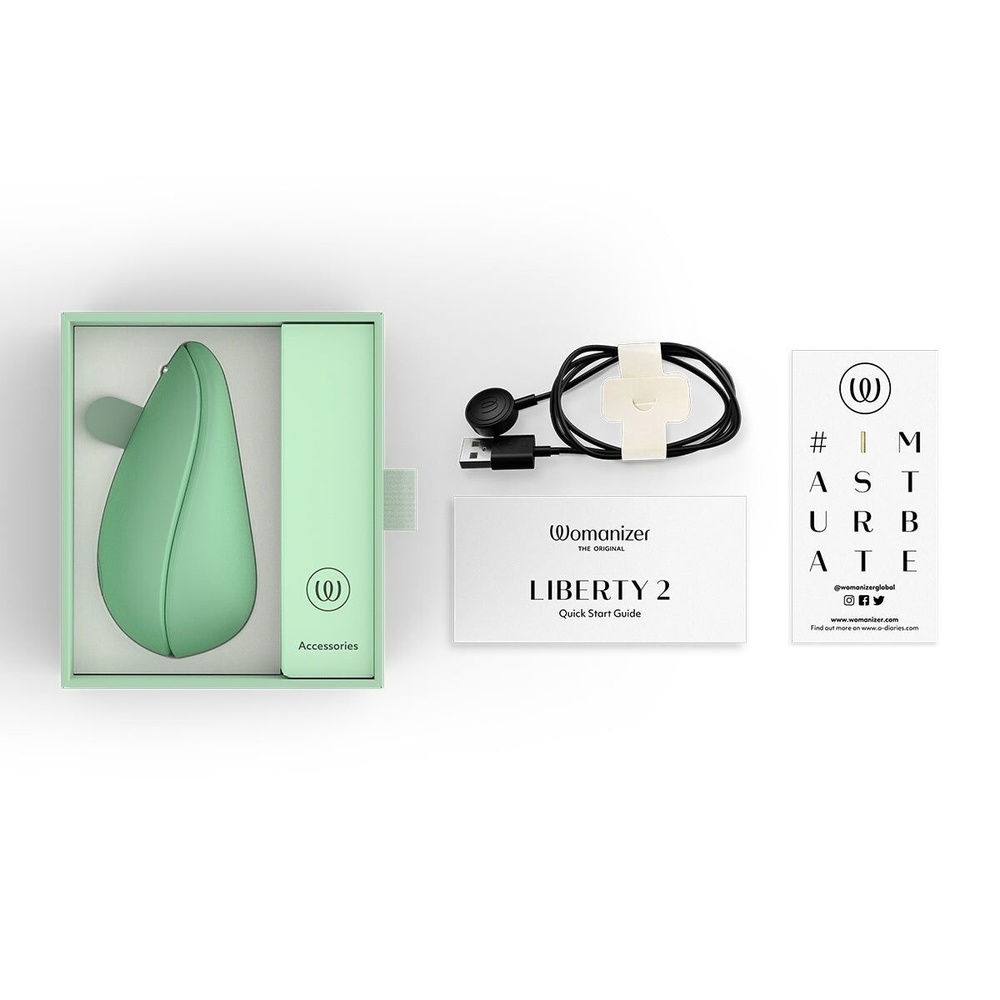 Вакуумный клиторальный стимулятор Womanizer Liberty 2 Sage SX0520 фото