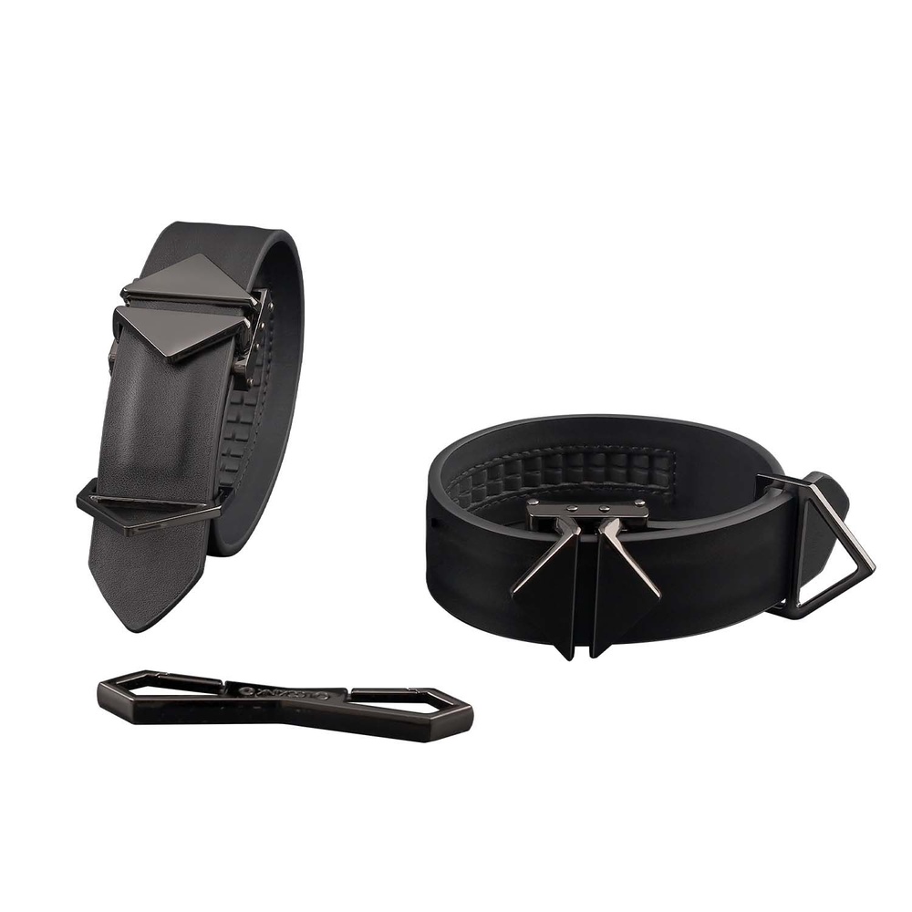 Наручники LOCKINK Wristcuffs/Anklecuffs Black Set SX0837 фото