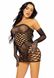 Leg Avenue 2 PC Tube dress and gloves OS Black SO7886 фото 1