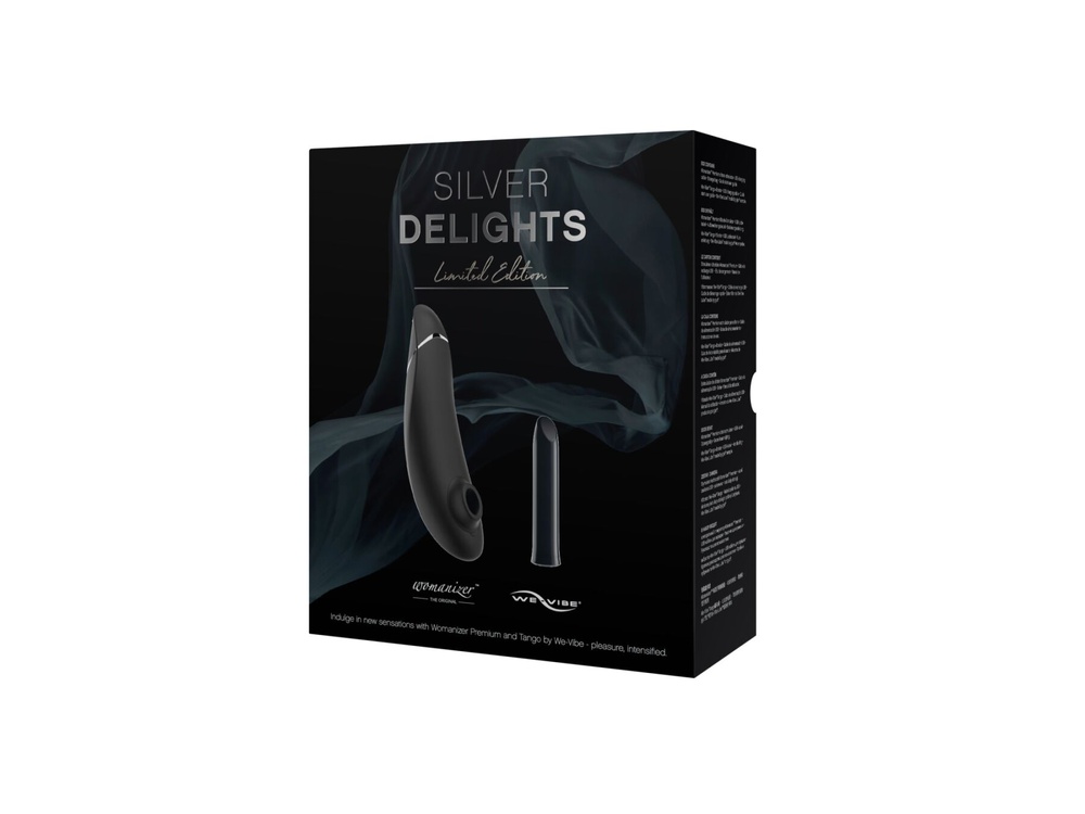 Премиальный подарочный набор Silver Delights Collection: Womanizer Premium и We-Vibe Tango SO8759 фото