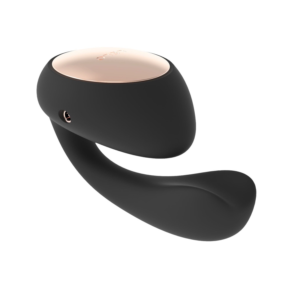 Смарт-вібратор LELO Ida Wave Black, вагінально-кліторальний, технологія WaveMotion, 2 мотори SO8076 фото