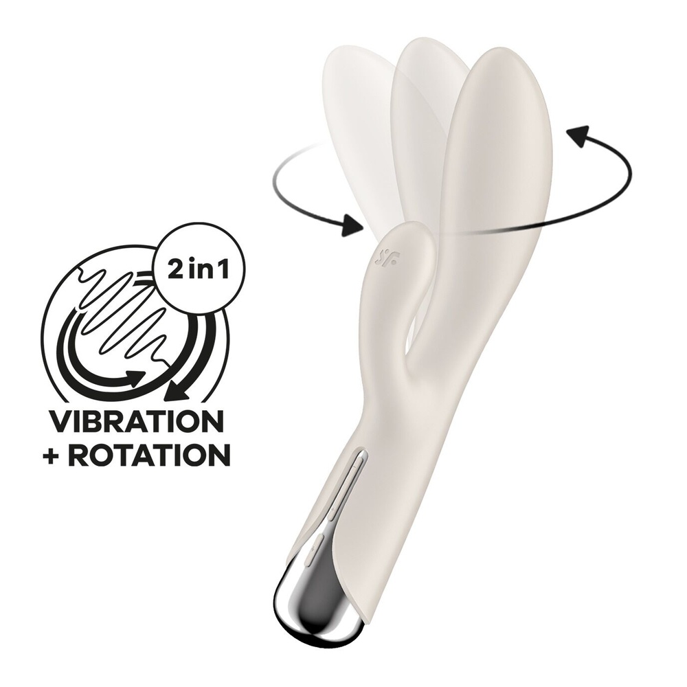 Вибратор-кролик Satisfyer Spinning Rabbit 1 Beige SX0563 фото