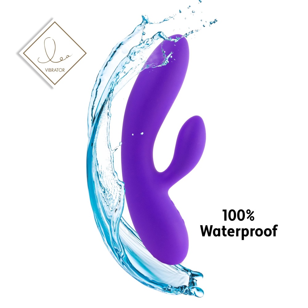 Гнучкий вібратор кролик з двома моторами FeelzToys Lea Rabbit Vibrator Medium Purple SO4431 фото