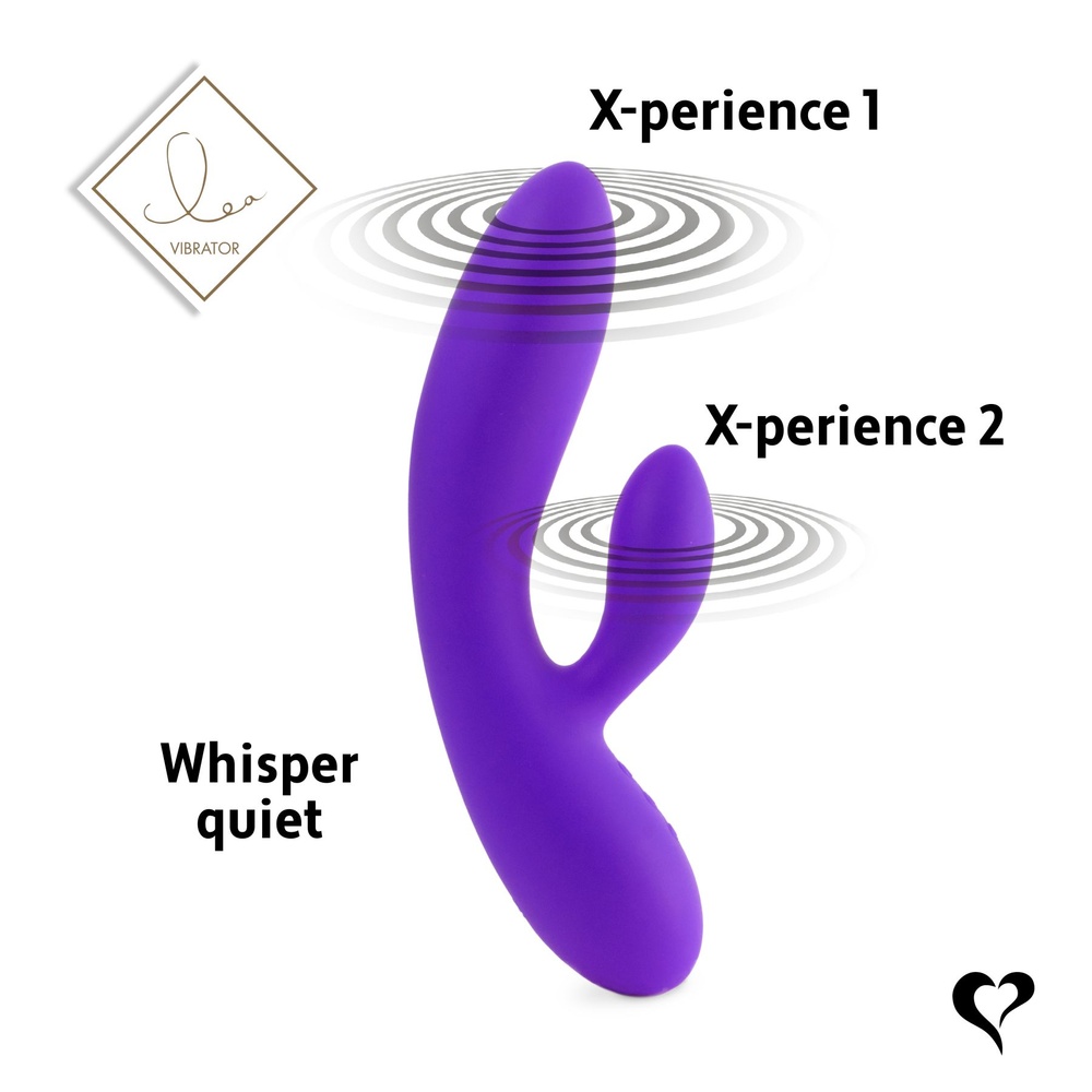 Гибкий вибратор кролик с двумя моторами FeelzToys Lea Rabbit Vibrator Medium Purple SO4431 фото