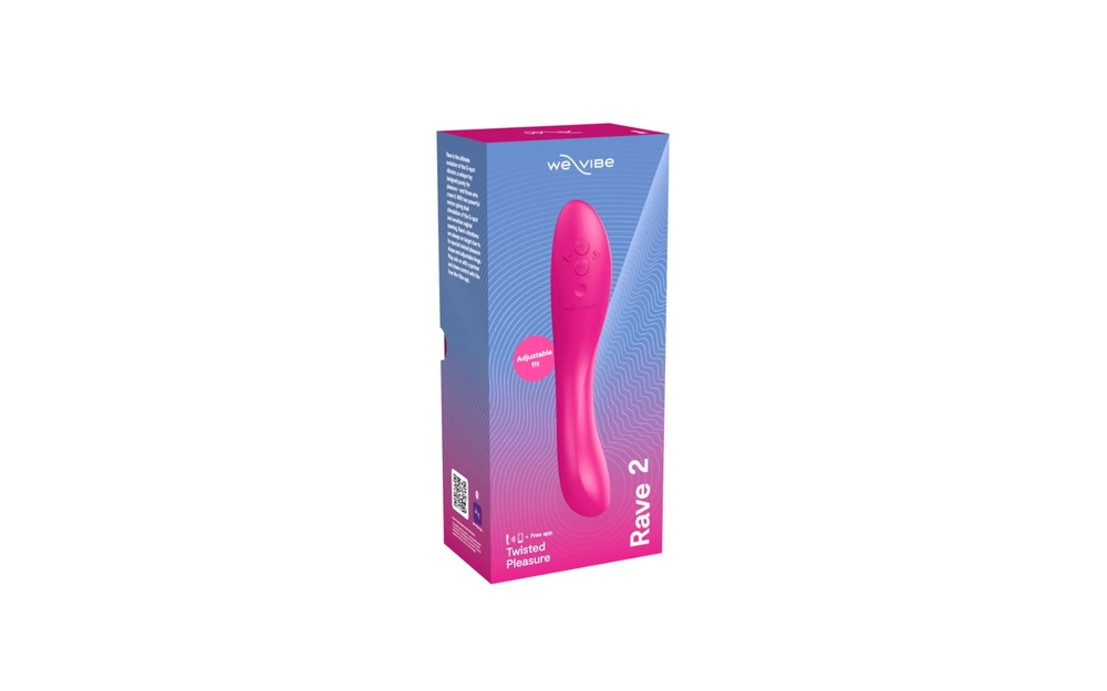 Смарт-вибратор We-Vibe Rave 2 Twisted Pleasure Pink, для точки G и входа во влагалище, 2 мотора SO8769 фото